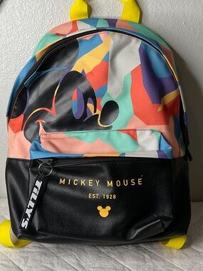 Neff Tilly’s Bagback Disney Mickey Mouse Lap Top Book Bag Full Size Multicolor